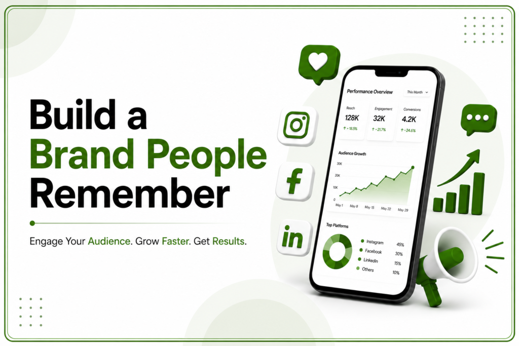 Social media marketing services by Digitech Minds to grow your brand, increase engagement, and generate quality leads.