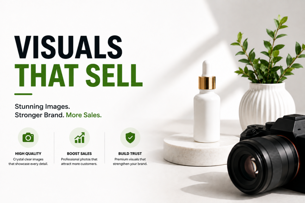 Product photography services for high-quality eCommerce and business product images