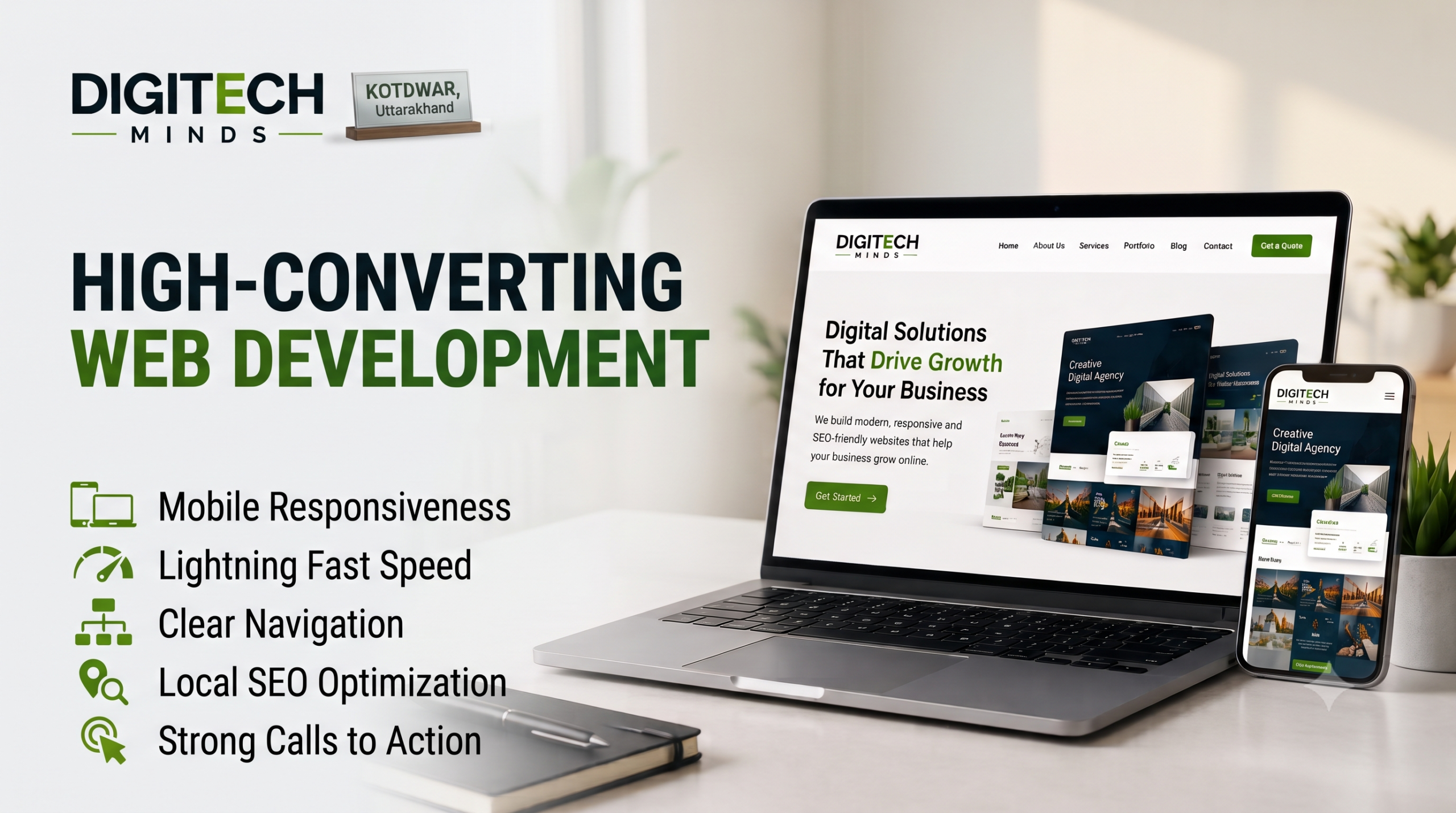 High converting Website development in Kotdwar