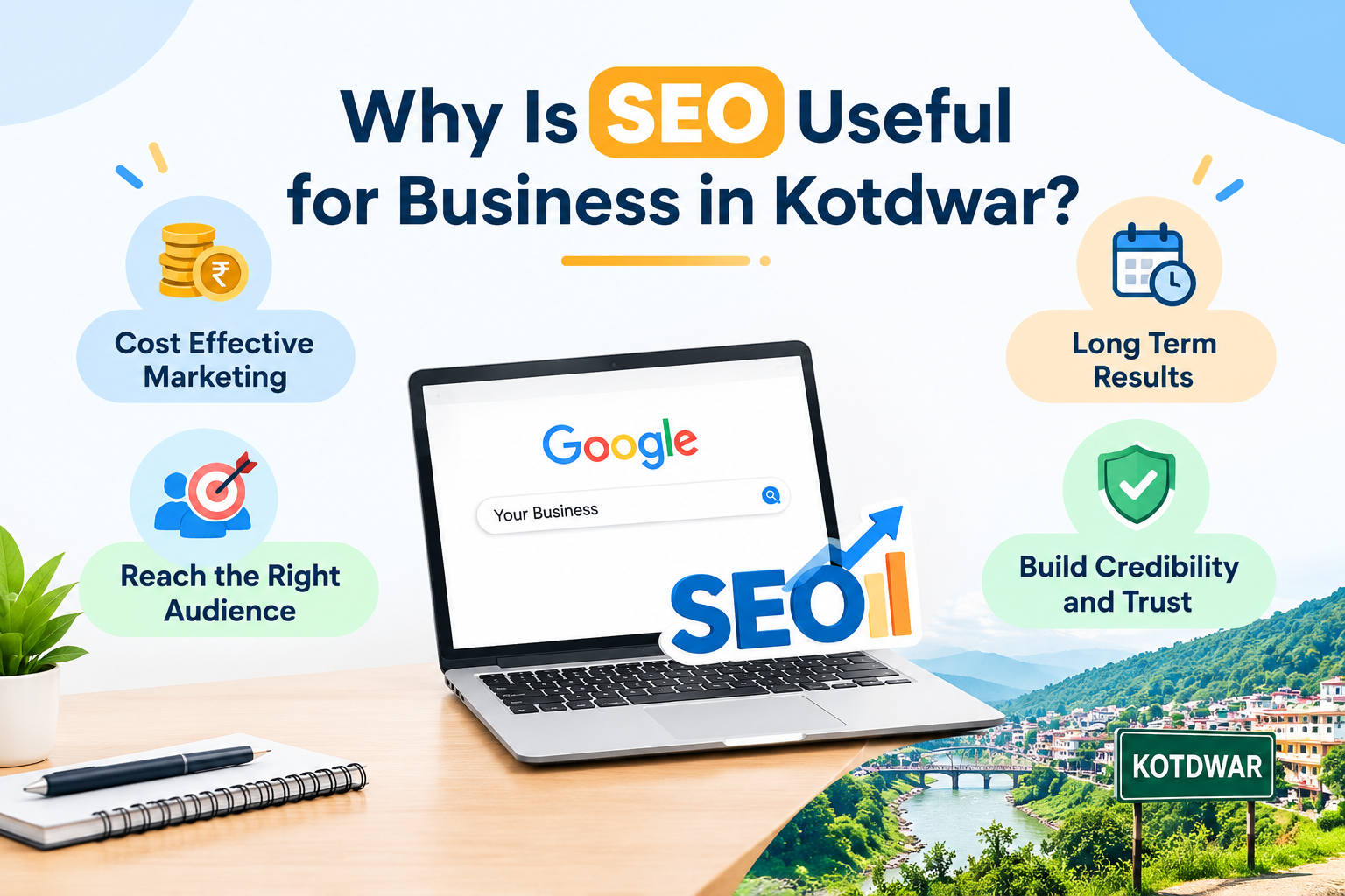 Why SEO Matters for Kotdwar Businesses – Cost-Effective Marketing, Long-Term Results and Business Growth